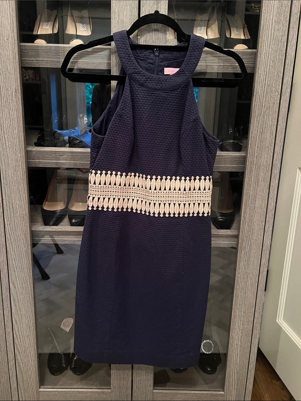 Lily Pulitzer Navy Sheath Dress Size 00